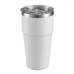 Bouteilles d'eau en acier inoxydable tasse de voyage thermique 20oz avec café isolé de couvercle pour extérieur