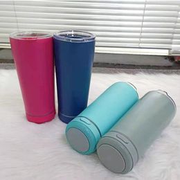 Water Bottles Style 18oz Music Cup Louder Speaker Wireless Tumbler Insulated Waterproof Coffee Mug Gift