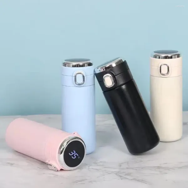 Bouteilles d'eau Thermos élégants, tasse avec affichage de la température, verres faciles à nettoyer, bouteille intelligente isolée sous vide pour enfants