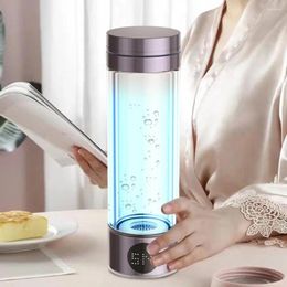 Bouteilles d'eau Bouteille rechargeable portative superbe d'hydrogène pour le voyage de bureau à domicile générateur d'ioniseur 1600ppb