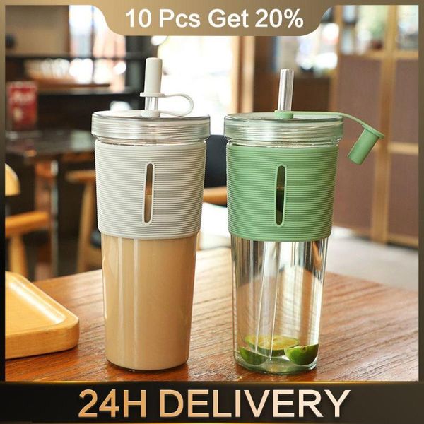 Botellas de agua, taza de té, accesorios prácticos portátiles para el hogar, herramientas creativas reutilizables para beber, taza de jugo, botella transparente de 700ml