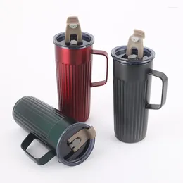 Waterflessen Thermische Mok 304 Roestvrij Staal Koffie Mode Met Handvat Auto Draagbare Groothandel Termos Para Cafe Tazas