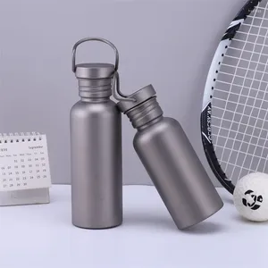 Waterflessen Titanium Cup Fles Gym Sport Thermische Koffie Reismok Drinken Drinkware