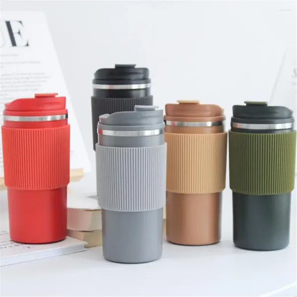 Bouteilles d'eau Travel Car Bottle Isulate Creative Portable Fashion 450 ml Simple Ins Wind Heat Men and Women Wholesale Thermal Mug