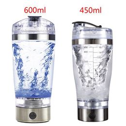 Waterflessen USB oplaadbare elektrische mengbeker Draagbare eiwitpoeder-shakerfles Mixer Shaker-fles Eiwitshaker Eiwitshaker-shaker 230923