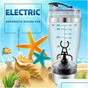 Bouteilles d'eau USB Rechargeable Électrique Mélangeur Portable Protéine Poudre Shaker Mélangeur 230505 Drop Livraison Maison Jardin Cuisine Dinin Dh4Ij