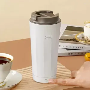 Bouteilles d'eau Tasse électrique USB Type-C - Mini bouilloire de voyage de 350 ml avec fonction chaude Idée cadeau créative pour petite amie