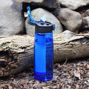 Waterflessen Waterfilter met filter Waterfles Outdoor camping sport survival noodvoorraden Filtersysteem bidon 230720