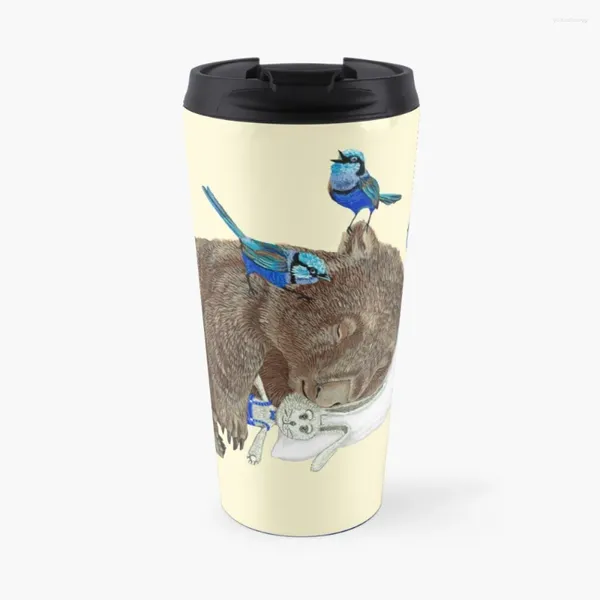 Bouteilles d'eau Wombat Travel Coffee Mug Grandes tasses