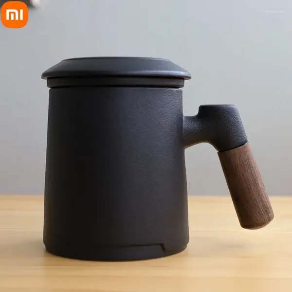 Bouteilles d'eau Xiaomi 450ml tasse à thé en céramique filtre de séparation tasse avec couvercle infuseur de bureau Style chinois délicat