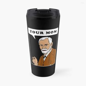Botellas de agua tu mamá - Freud Travel Coffee Taza Café de taza