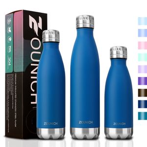 Waterflessen ZOUNICH Dubbelwandige roestvrijstalen waterfles Thermos geïsoleerde thermoskan Gym Sport Shaker-fles Draagbare thermosflessen 221011