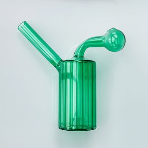 Barboteur à eau Brûleur à mazout Bong Narguilé Pipe Verre épais Dab Rig Pipes à fumer intégrées Percolater coloré Bongs Effacer grosse tête Bol Shisha pour cadeau fumeur