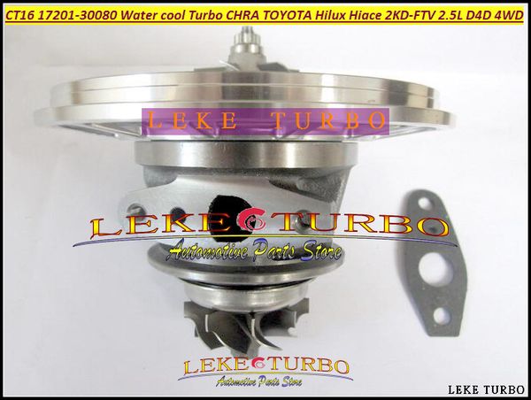 Cartucho Turbo de agua fría CHRA CT16 17201-30080 turbocompresor para TOYOTA Landcruiser Hiace Hi-Lux Hilux 2KD 2KD-FTV 2.5L D4D 4WD