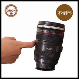 Water Cup Camera Lens Roestvrij staal Kantoor Glas Do not Go giet Creative Gift Magic Power Mok Factory Direct Selling 19 8ay P1