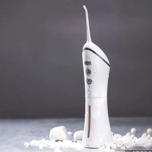 Fil dentaire à eau sans fil -3 modes Irrigateur oral dentaire, portable rechargeable IPX7 étanche, batterie puissante, bâton de nettoyage des dents à l'eau pour la maison et les voyages