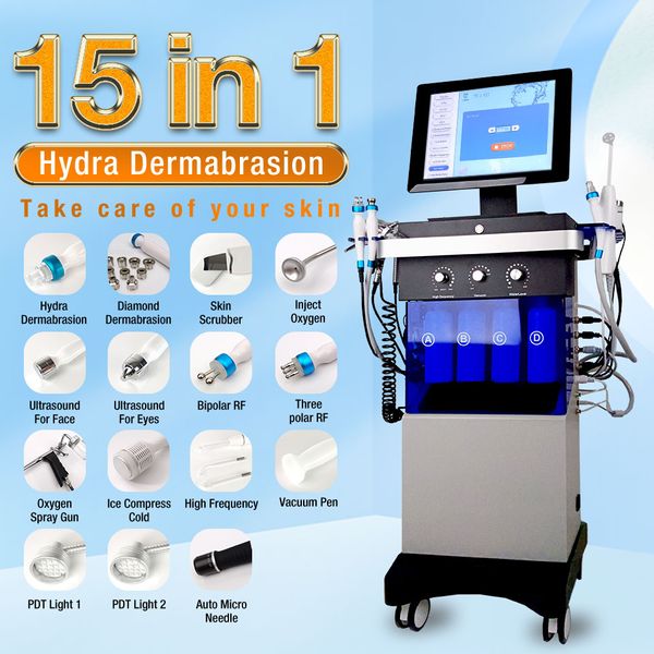 Dermabrasion à l'eau Anti-âge épurateur de peau à ultrasons peau propre Dermabrasion Hydra Machine faciale dispositif de beauté Hydra