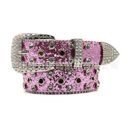 Ceinture en diamant d'eau pour femmes, Hip Hop Punk, mode Non grand public, polyvalente, taille large, joint Flash en diamant