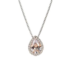 Drop Drop 3Ct Lab Diamond Pendant Real 925 STERLING SILP PARTER PENDANT PENDANTS Collier pour femmes Bijoux Bridal Charm Bijoux4904270