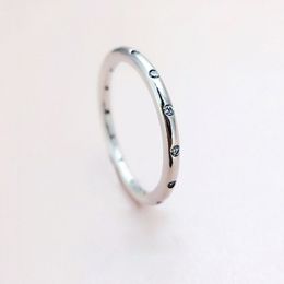 Anillo de plata 925 con gota de agua, anillo personalizado simple y de moda para hombre y mujer, anillo de pareja, joyería de lujo, anillo de boda, regalo del día de San Valentín