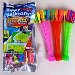 Globos llenos de agua Juguetes Color loco 220 piezas Relleno rápido Selfreal Balloon para amigos de la familia al aire libre Niños Diversión de verano