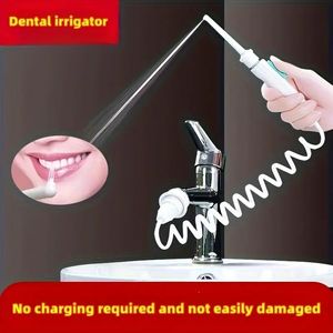 Flosser d'eau pour les dents, irrigateur oral dentaire portable, kit de brossage de dents de blanchiment imperméable à la maison et outil de nettoyage des dents de voyage