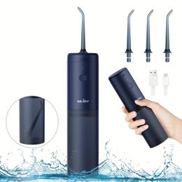 Hydropulseur pour le soin des dents, irrigateur portable de voyage, hydropulseur léger pour un nettoyage en profondeur des dents buccales – Pour les voyages à domicile – Meilleur cadeau de soins bucco-dentaires