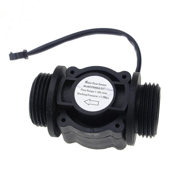 Sensor de flujo de agua Medidor de flujo de combustible Medidor de agua Sensor Medidor de flujo Sensor de agua Indicador de contador FS400A G1 DN25 1-60l / min