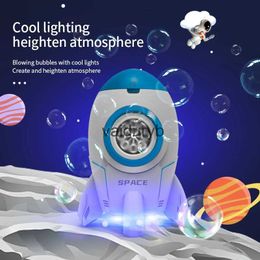 Diversión de agua Bath Bath Toys Electric Bubble Ball with Lights Former de burbujas Forma Astronaut Astronaut Summer Fiesta al aire libre Boda para niños Juguete H240308