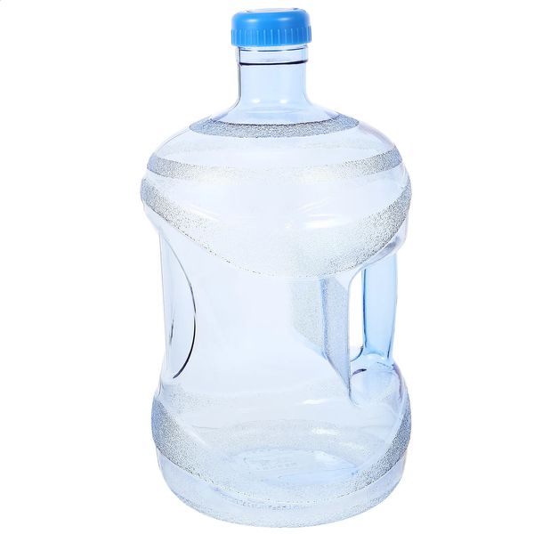 Bouteille de gallon d'eau cruche conteneurs seau vide baignoire minérale poignée de litre stockage de réfrigérateur extérieur 5 7 240118