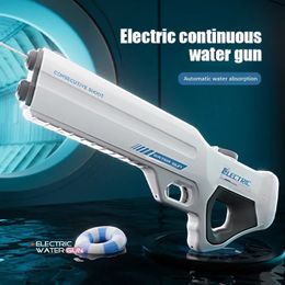 Water Gun Elektrisch Volledig automatisch zuighoogdruk Water Gun Swimmel Zwemspeel Gun Gun Summer Beach Toy Gun 240424