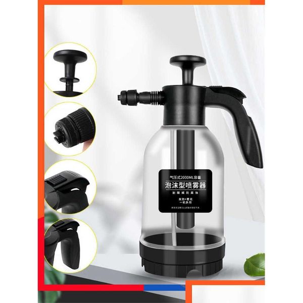 Pistolet à eau Lance à mousse de neige 2L Générateur d'outil de nettoyage de lavage de voiture pour laver Parkside arrosage bouteille de jardin accessoire livraison directe Dhdyu