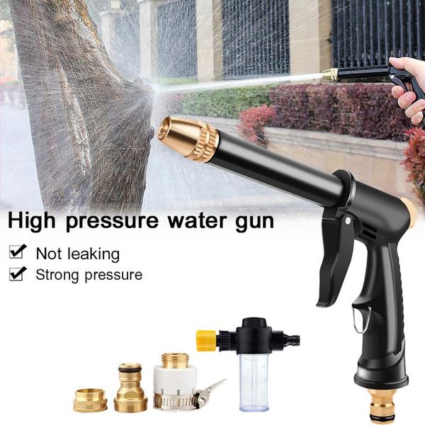 Pistolet à eau Neige Mousse Lance Réglable Haute Pression Pour Voiture Nettoyage Pistolets Jardin Arrosage Arrosage Universel Outils De Lavage KitWater