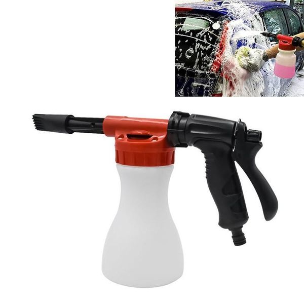 Pistolet à eau, Lance à mousse de neige, lavage de voiture, haute pression, buse longue, pulvérisateur réglable à 5 vitesses, arrosage multifonctionnel