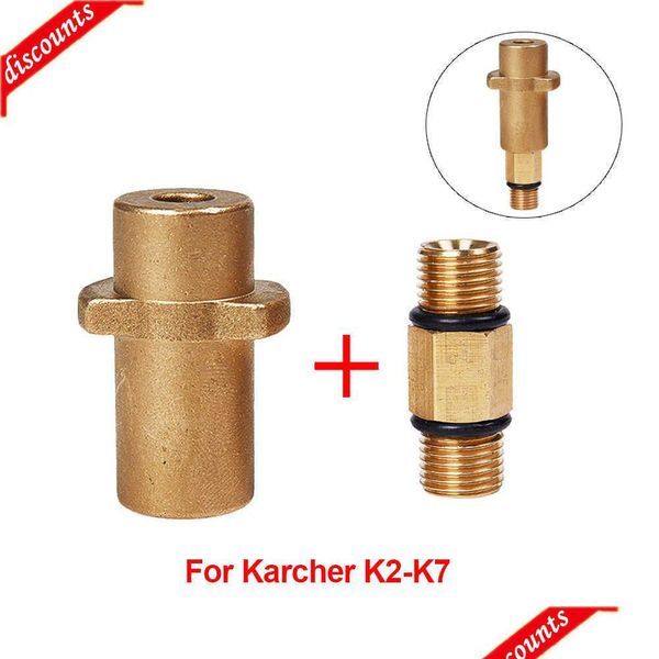 Pistolet à eau Neige Mousse Lance Adaptateur Laveuse Haute Pression Pour Karcher Série K Buse Générateur Connexion Voiture Drop Delivery Mobiles Dhasl