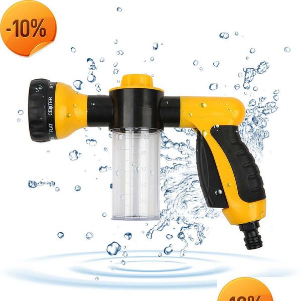 Pistolet à eau Lance à mousse de neige Nouvelle lance à mousse Arrosage de jardin Pistolet à eau d'irrigation Lave-auto Pulvérisateur Outil de nettoyage Portable Spray Sprink Dh4Qz