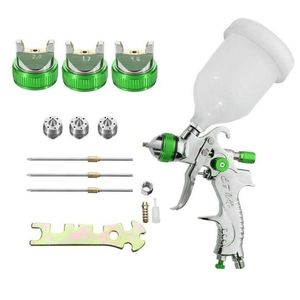 Pistola de agua de espuma de nieve lance profesional hvlp 600ml 1.4/1.7/2.0 mm boquilla de pintura de aire neumático esterilización para la herramienta de reparación de automóvil