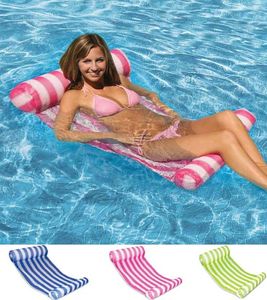 Hamac Hamac Stripe Lounger Pool Float Piscine gonflable Piscine Air Swimming Swimming Nathoors Craze Pruisible Light A7759792