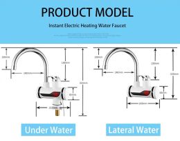 Boiler douche 220V keukenkraan EU -plug onmiddellijke boiler 3000W digitale display voor country house cottage