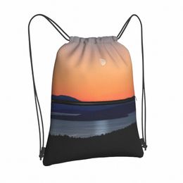 paysage à cordon de paysage sac à dos sacs sport enfants tissu portable voyage extérieur sac à dos pêche à la pêche pesca 60qh # #