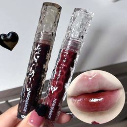 Waterlicht naakt bruine lipgloss blijvende waterdichte spiegelglas thee rode lippenstift niet gemakkelijk te vervagen lipglazuur lippen make -up cosmetisch 240410