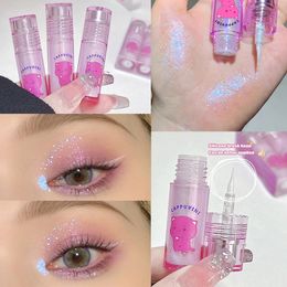 Waterlicht Shimmer oogschaduw Hoogglanzende vloeibare diamant glitter pailletten oogschaduw Highlighter Langdurige ogen opdrijven