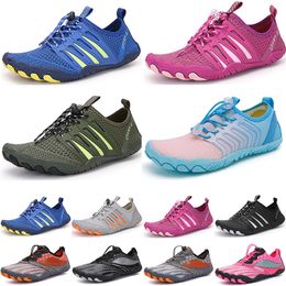 Chaussures d'eau pour hommes et femmes, chaussures de sport, de natation, de plage, d'extérieur, noir, blanc, gris, bleu, rouge, 030