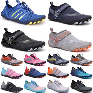 Chaussures d'eau pour hommes et femmes, chaussures de sport, de natation, de plage, d'extérieur, noir, blanc, gris, bleu, rouge, 077
