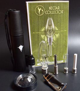 Pipe à eau Honeybird Nectar Collector Kit Accessoires pour fumer avec Quarzt Céramique Titane Astuce Verre de haute qualité Bongs Dab Oil Rig