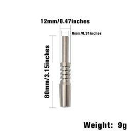 Tuyau d'eau Hookah Titanium Nail Astuce NC Kit Fumeurs Accessoires de fumeur 10mm 14mm 18mm GR2 Nail inversé Nail Nail 2 pour DAB Rig Greas Bong