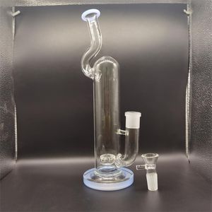 conduite d'eau pyrex bong pneu Perc verre bong 35 cm hauteur dab plate-forme avec bol à joint femelle 18,8 mm