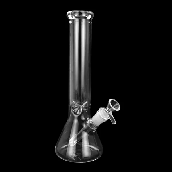 Pipes à eau Bangs en verre Pipes à fumer Bécher transparent avec bol gratuit Huile Dab Rig Narguilé Bong