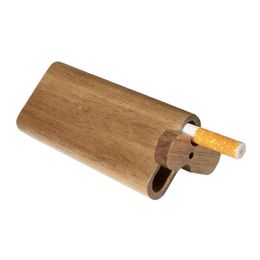 Pipes à eau en bois portable casse en bois pignon avec alliage en aluminium un frappeur tabac à chauve-souris
