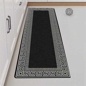 Tapete de cocina a prueba de agua Alfombra antideslizante para sala de cocina Alfombra de cocina absorbente Felpudo de entrada Alfombras de área larga Alfombra de noche suave 211217